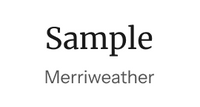 Merriweather font